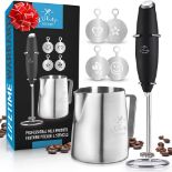 RRP £24.73 Zulay Milk Frother Complete Set