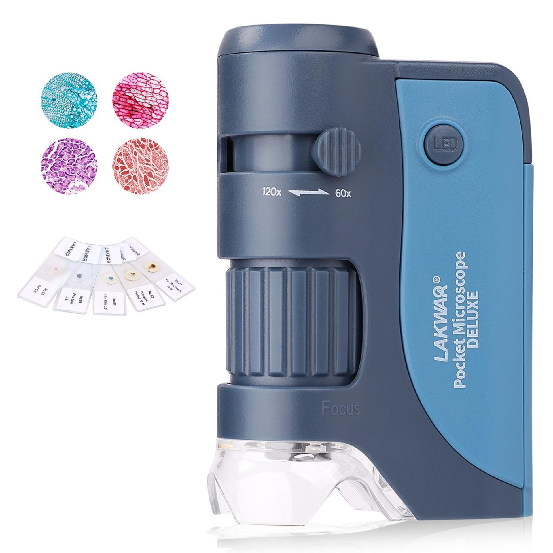 RRP £19.40 LAKWAR Pocket Microscope for Kids