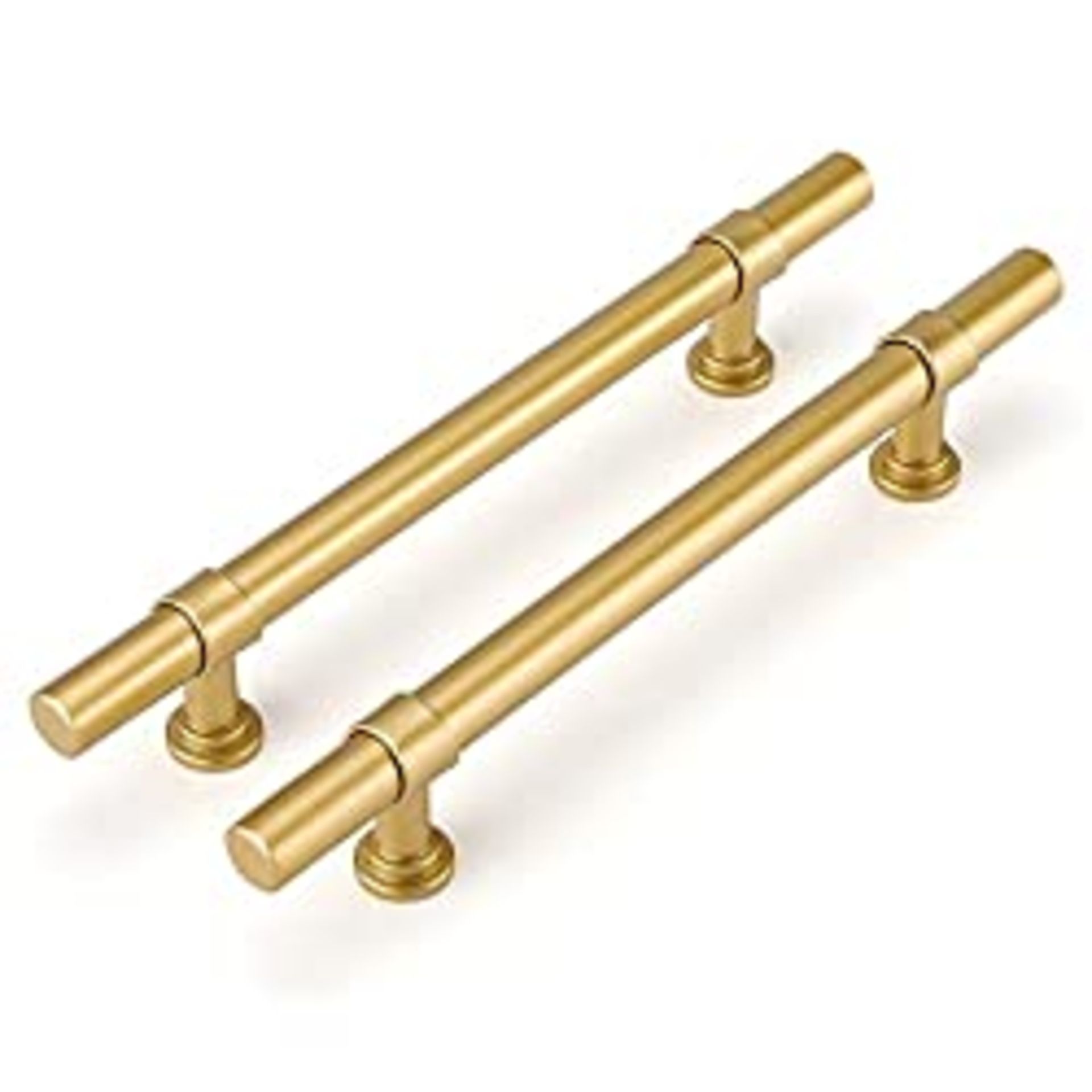 RRP £22.82 LONTAN 5 Pack Gold Kitchen Handles 128mm Gold Cupboard