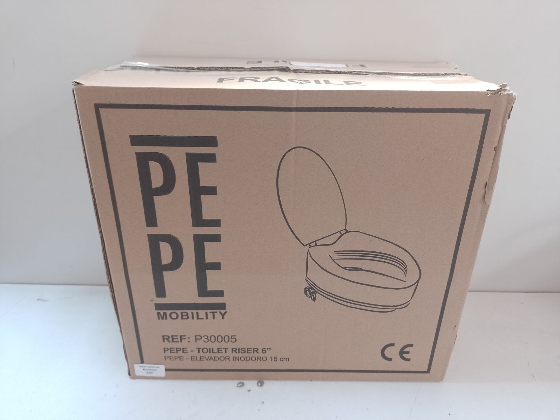 RRP £55.82 Pepe - Raised Toilet Seat with Lid (from 5 to 6 Inches) - Image 2 of 2