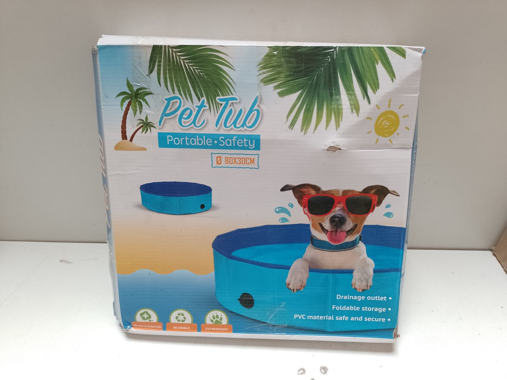 RRP £12.27 UUEMB Dog Pool Foldable 80x30cm - Image 2 of 2