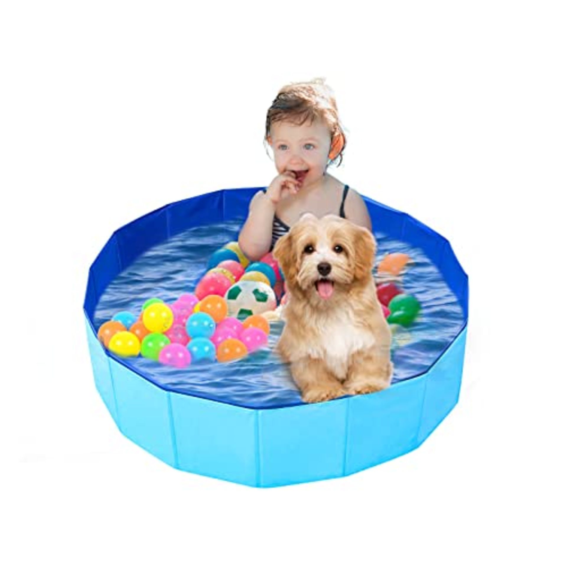 RRP £12.27 UUEMB Dog Pool Foldable 80x30cm