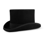 RRP £33.66 Michear Wool Felt Top Hat Satin Lined 6" High Wedding