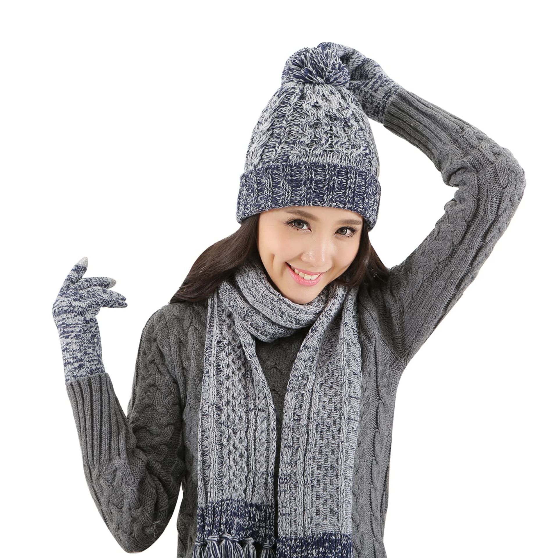 RRP £20.54 Lantra Besa Hat Scarf and Gloves Set Ladies