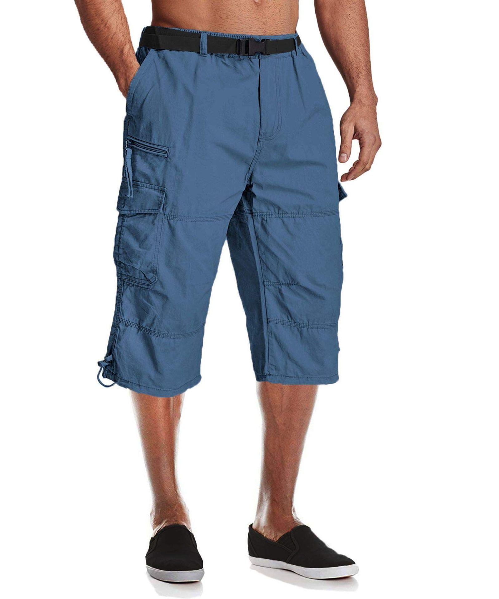 RRP £33.09 MAGCOMSEN Mens Summer Shorts Elasticated Waist Casual