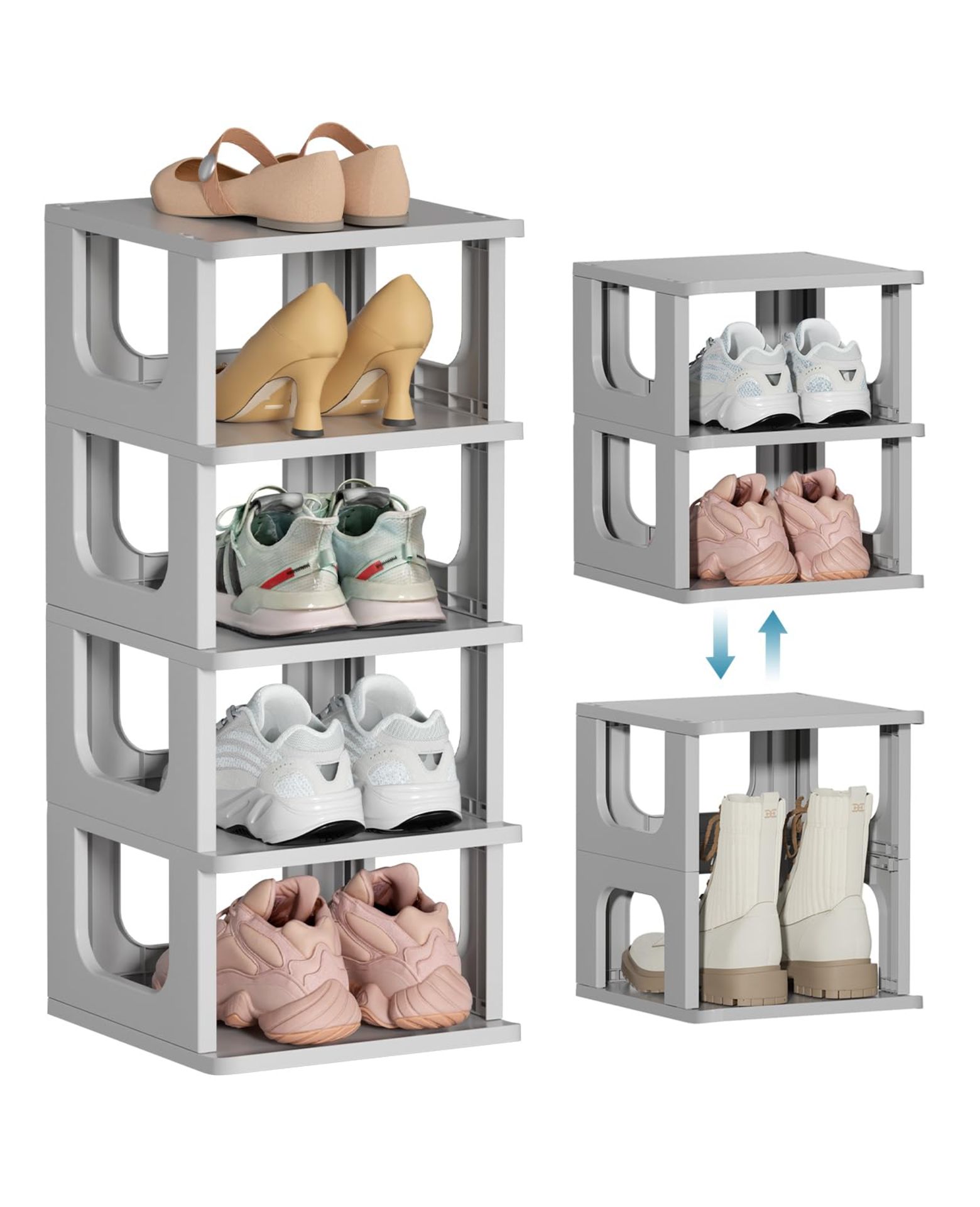 RRP £41.09 HAIXIN Narrow Shoe Rack - Vertical Shoe Storage for Entryway