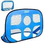 RRP £28.52 EJEAS Football Goal Pop Up 2 in 1 Football Net Post