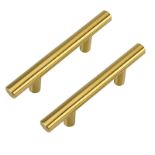 RRP £22.82 LONTAN 15 Pack Gold Drawer Handles 96mm Gold Kitchen