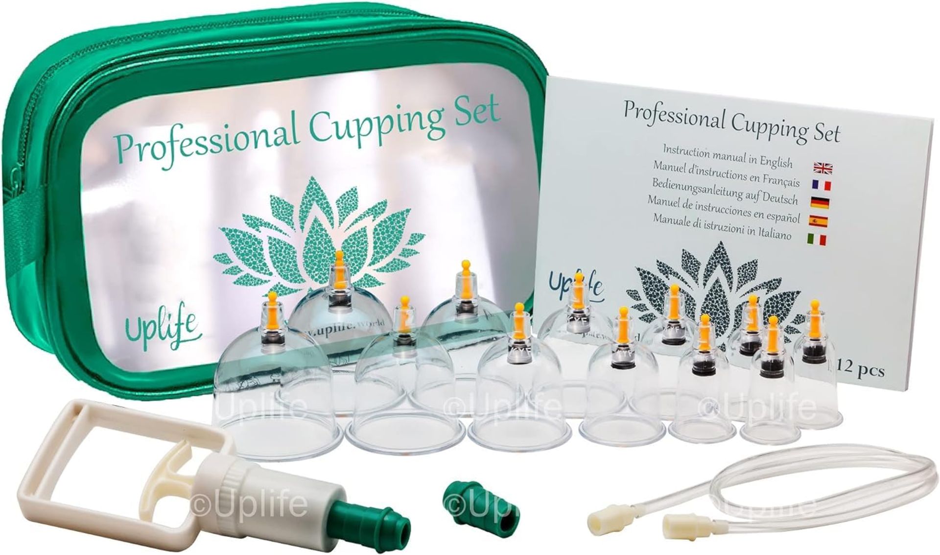RRP £19.39 Uplife Chinese Cupping Therapy Set