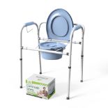RRP £67.35 Dr. Maya Bedside Commode Chair - Adjustable