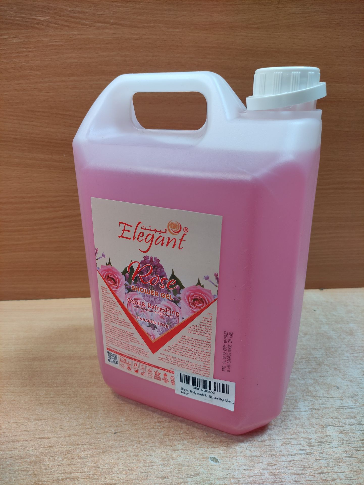 RRP £34.25 Elegant Body Wash REFILL | Rose | 5 Liter | Original Body Wash by ELEGANT - Image 2 of 2