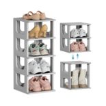 RRP £41.09 HAIXIN Narrow Shoe Rack - Vertical Shoe Storage for Entryway