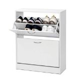 RRP £61.20 Meerveil 2 Drawer Shoe Cabinet