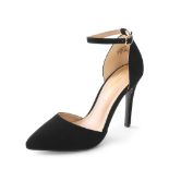 RRP £35.37 DREAM PAIRS Women's Pointed Toe Ankle Strap High Heels Pumps Dress Court Shoes
