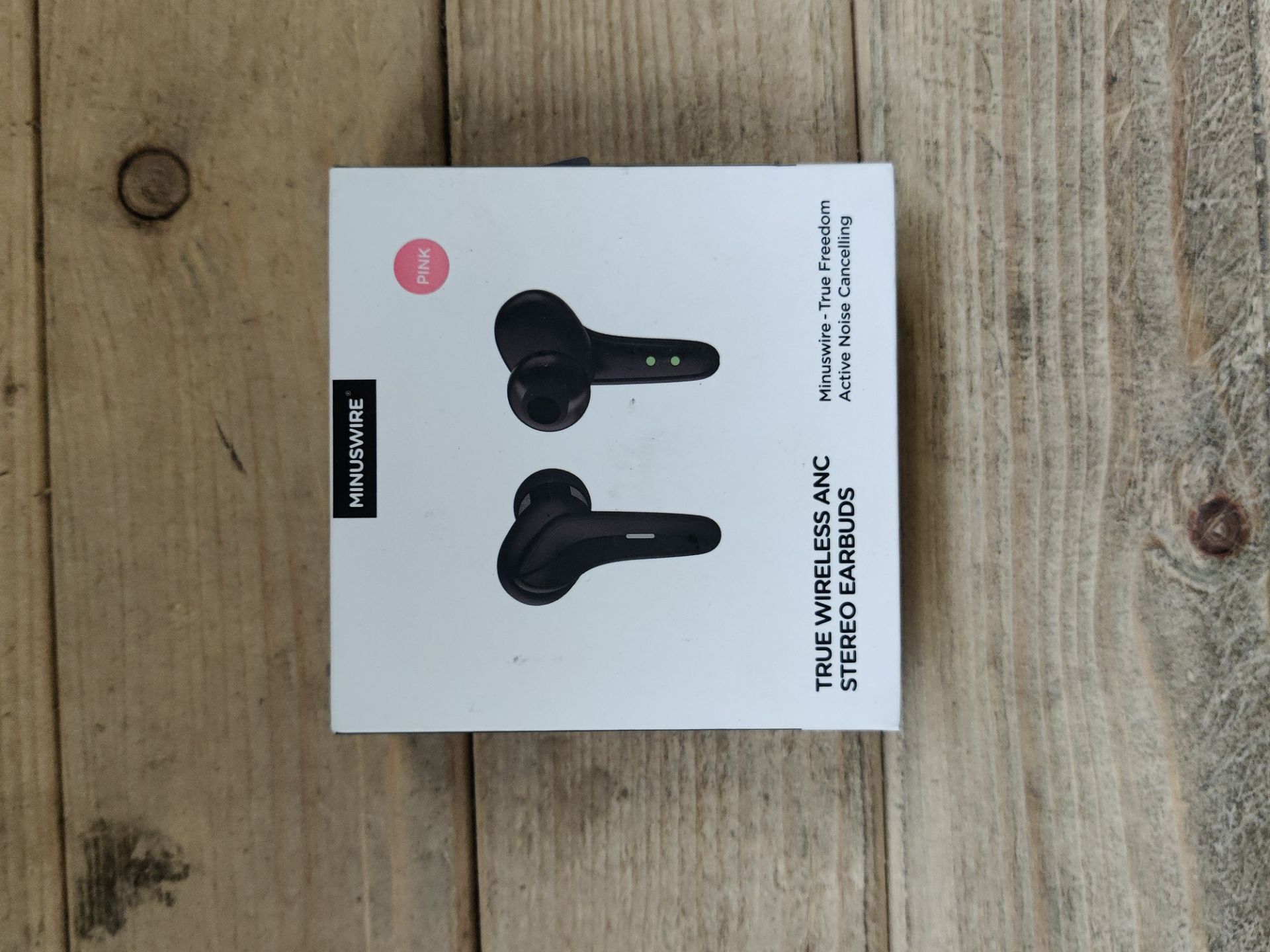 RRP £27.90 MINUSWIRE Active Noise Cancelling Wireless Earbuds - Image 2 of 2