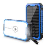 RRP £21.67 Portable Charger Solar Power Bank 10000mAh Fast Charging