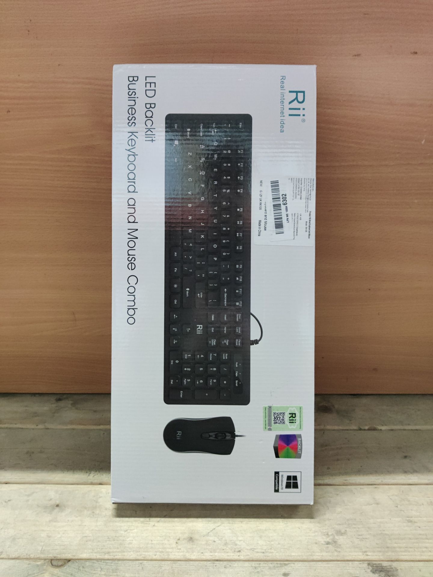 RRP £23.96 Rii Wired keyboard and mouse - Image 2 of 2