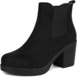 RRP £38.00 DREAM PAIRS Women's FRE Black High Heel Ankle Bootie Size 11 US/ 9 UK