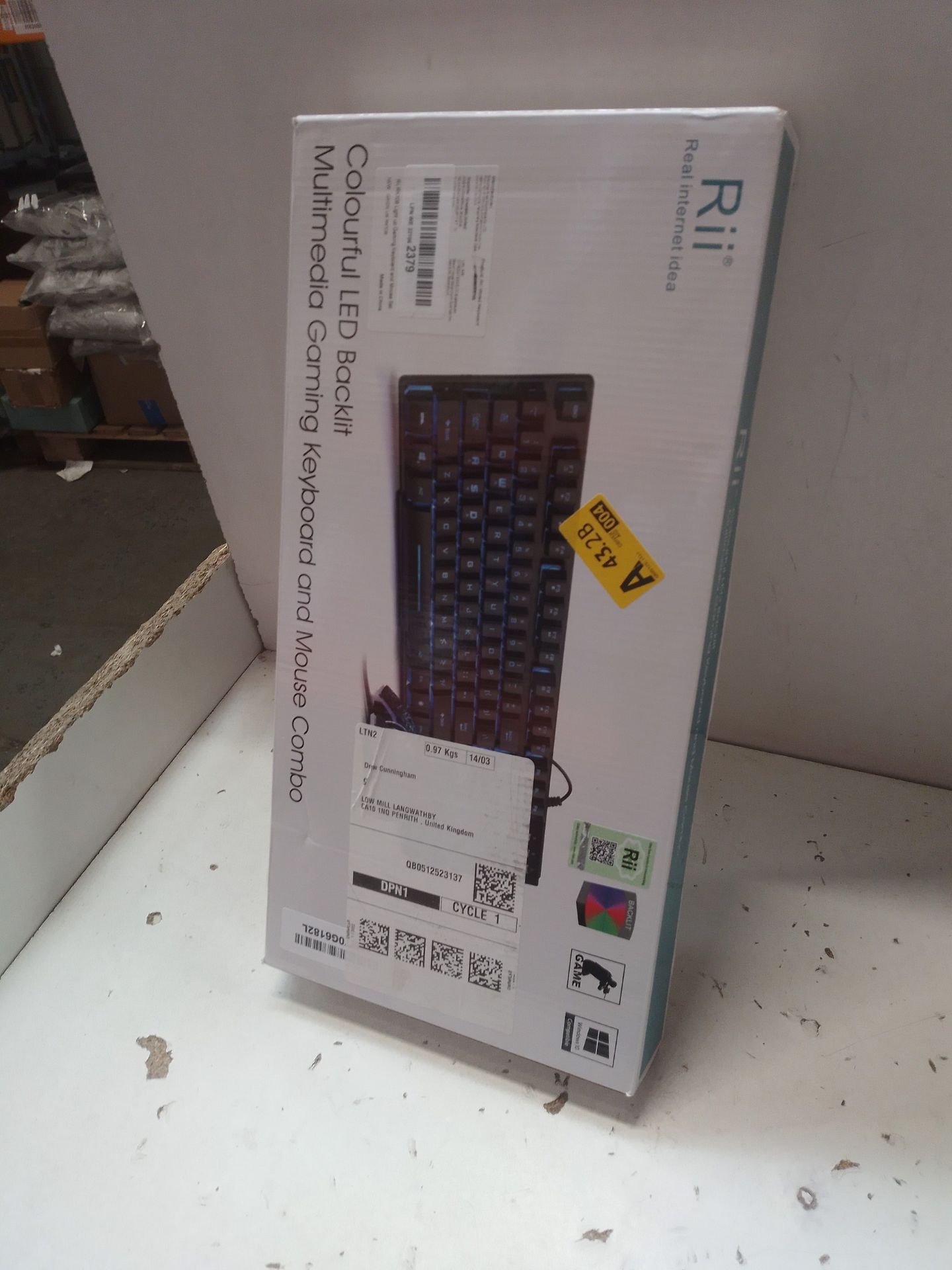 RRP £21.67 Rii RK108 Gaming Keyboard and Mouse Set - Image 2 of 2