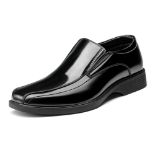 RRP £38.80 Bruno Marc Men's Cambridge-05 Black Pat Leather Lined