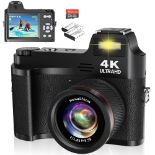 RRP £78.14 Digital Camera for Photography 4K 48MP Vlogging Camera