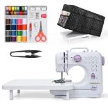 RRP £57.07 Mini Sewing Machine for Beginners (Includes Cover with Storage Pockets