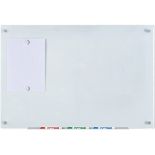 RRP £66.99 Audio-Visual Direct Magnetic Glass Board (White