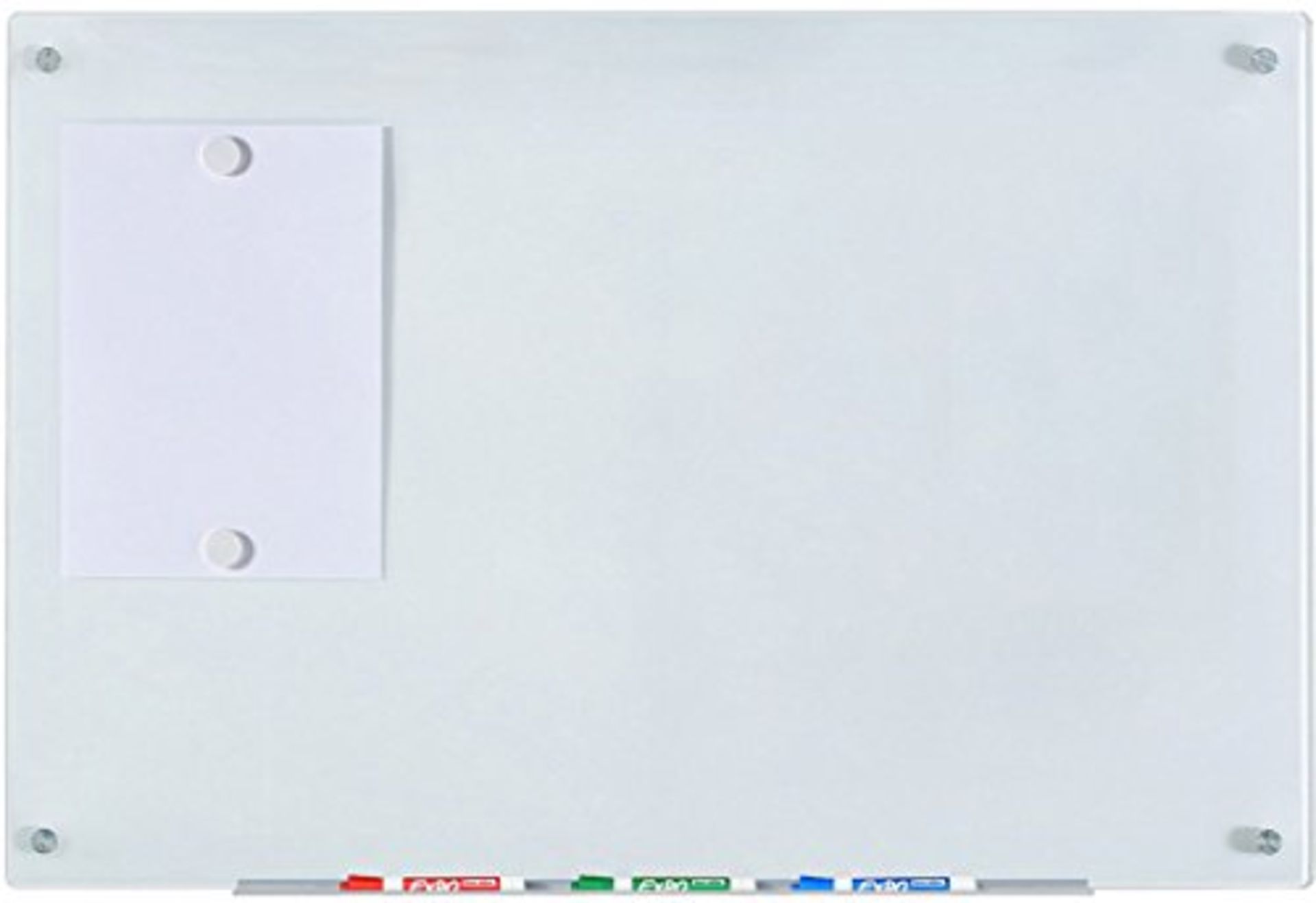 RRP £66.99 Audio-Visual Direct Magnetic Glass Board (White