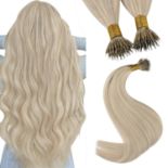 RRP £51.36 YoungSee Nano Beads Hair Extensions Human Hair Blonde