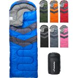 RRP £29.02 MalloMe Sleeping Bags for Adults & Kids Sleeping Bag 3-4 Season