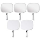 RRP £52.57 MIRRORVANA Large & Comfy Hand Held Mirror with Handle (White (5-Pack))