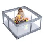 RRP £45.65 Baby Playpen 90cmX90cm Sturdy Safety Infant Activity