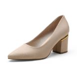 RRP £29.62 DREAM PAIRS Women's Block Heel Smart Comfort Padded Court Shoes SDPU2226W-E