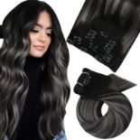 RRP £91.32 Clip in Hair Extensions Clip in Human Hair Balayage