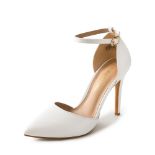 RRP £22.82 DREAM PAIRS Women's Pointed Toe Ankle Strap High Heels Pumps Dress Court Shoes