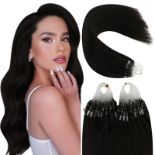 RRP £39.95 YoungSee Micro Loop Hair Extensions Dark Brown Micro