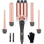 RRP £38.69 5-in-1Curling Wand Iron