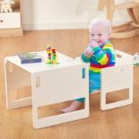 RRP £76.34 FUNLIO Montessori Weaning Table and Chair Set for Toddlers Age 1-3