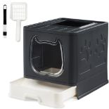 RRP £41.07 Suhaco Cat Litter Box with Lid for Small and Medium Cats