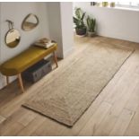 RRP £45.65 The Home Talk Jute Runner Rug 75 x 180 CM or 2.5' x 6'