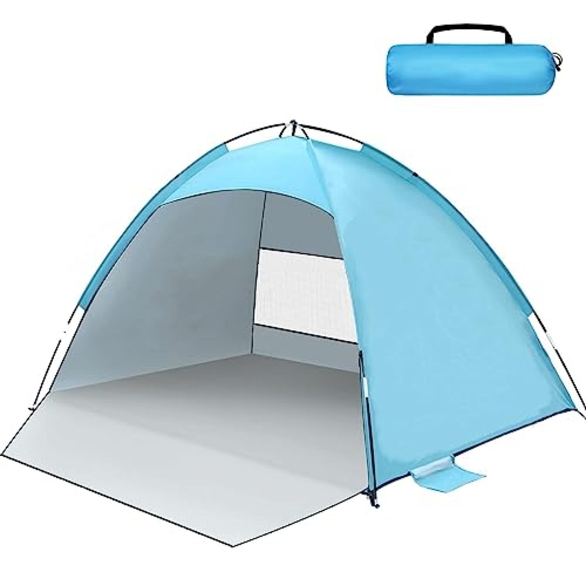 RRP £36.48 Beach Tent for 3-4 Person with UPF 50+ UV Protection