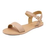 RRP £22.82 DREAM PAIRS Women's Cute Open Toes One Band Ankle Strap