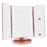 RRP £22.84 WEILY Tri-fold Vanity Mirror