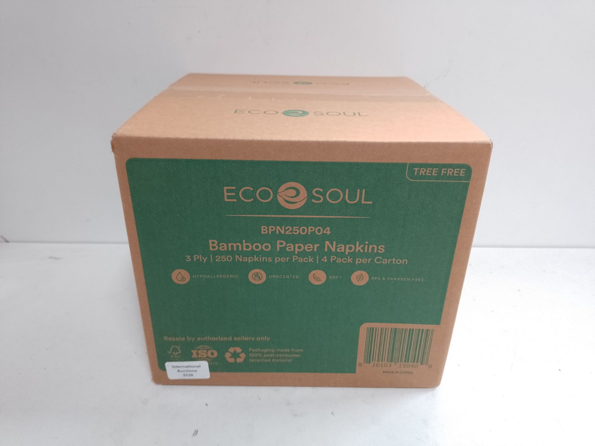 RRP £27.39 ECO SOUL 100% Bamboo Premium 3 Ply Paper Napkin 1000 - Image 2 of 2