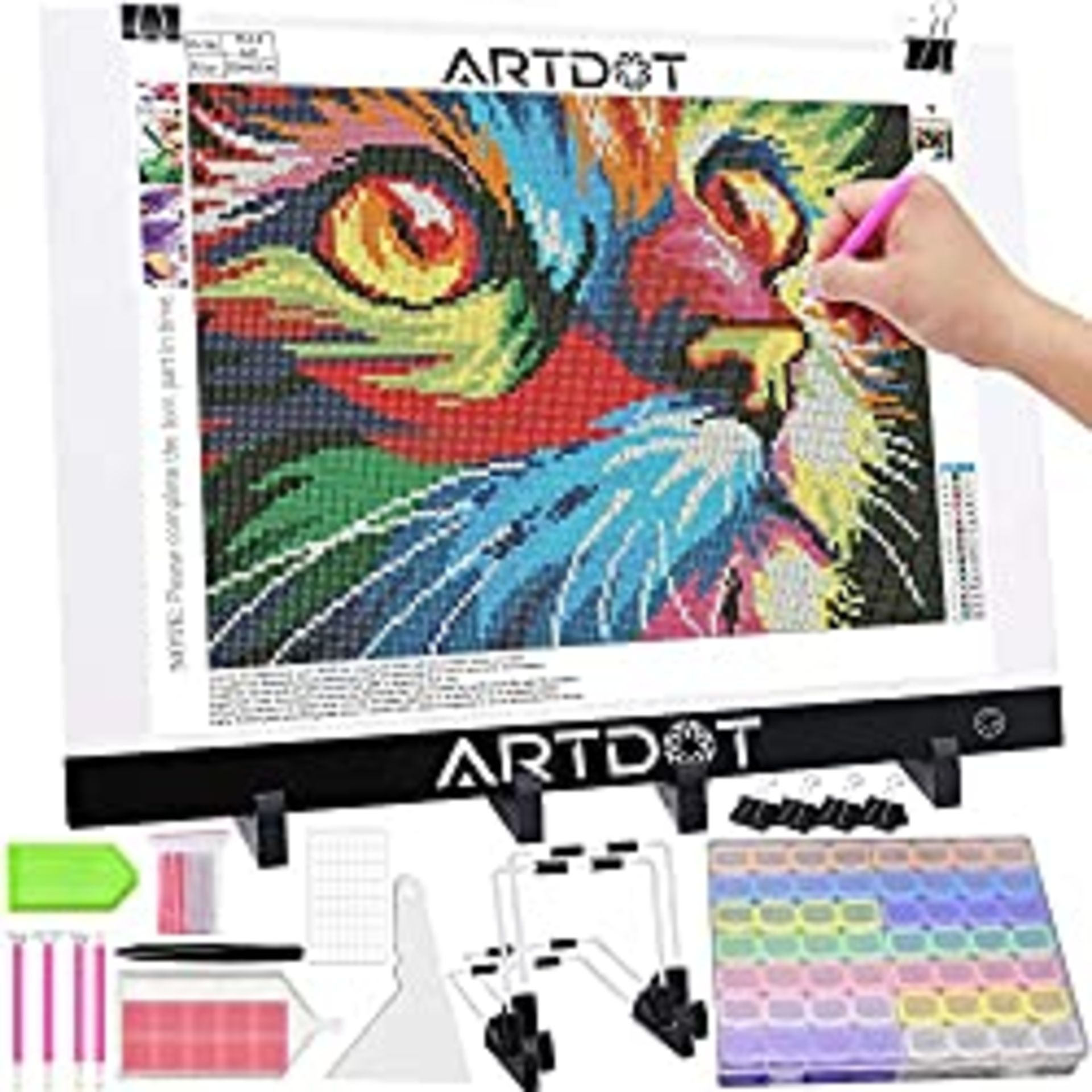 RRP £23.76 ARTDOT A3 LED Light Pad for Diamond Art Kits Adults Diamond