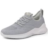 RRP £21.11 Women Walking Trainers Slip on Knit Memory Foam Breathable