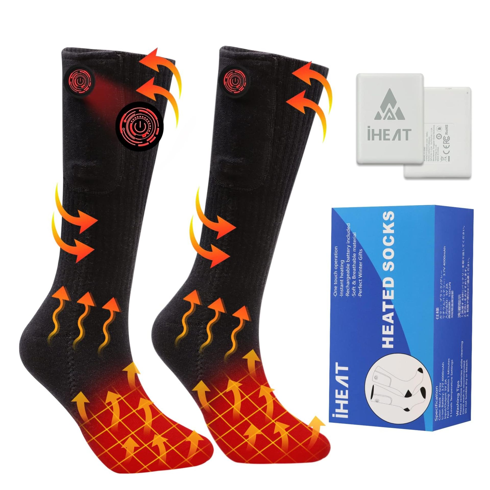 RRP £52.50 Heated Socks for Men Women