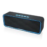 RRP £22.06 HUSAN Wireless Bluetooth Speaker With AUX/USB/TF card slot