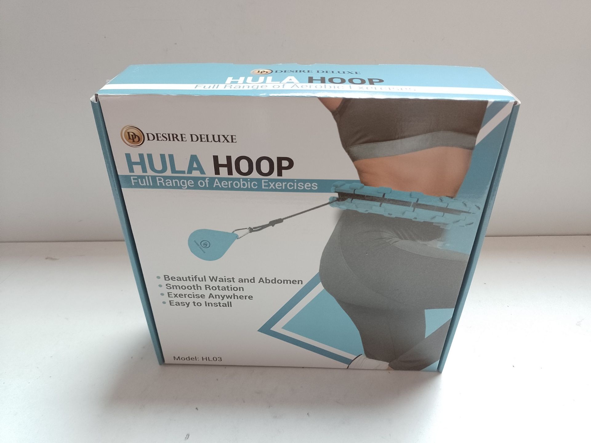 RRP £19.66 Desire Deluxe Weighted Hula Hoop Premium Infinity - Image 2 of 2