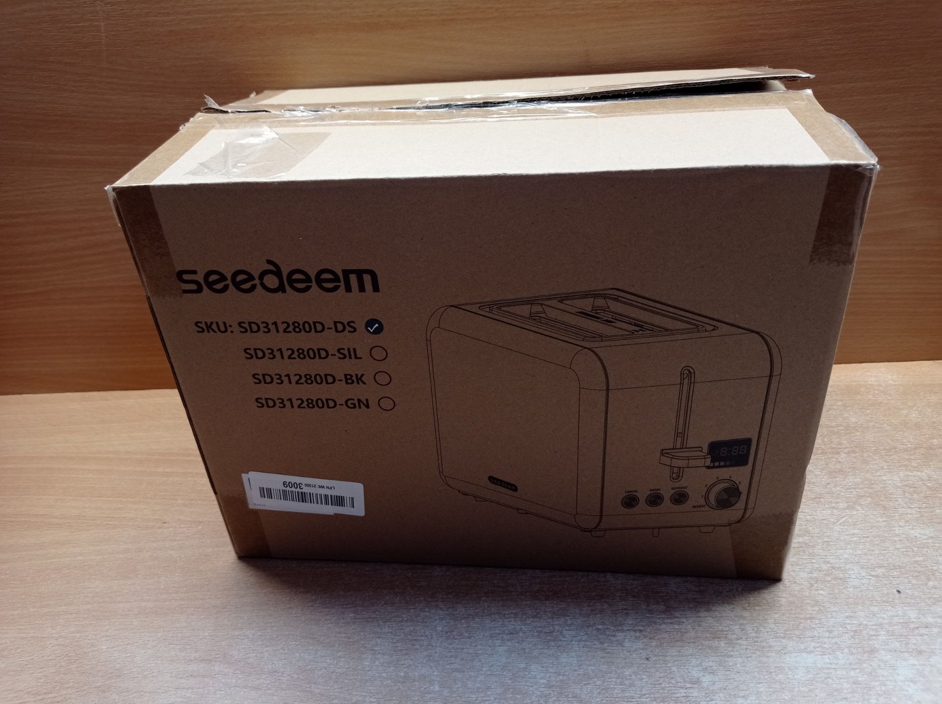 RRP £42.22 SEEDEEM Toaster 2 Slice